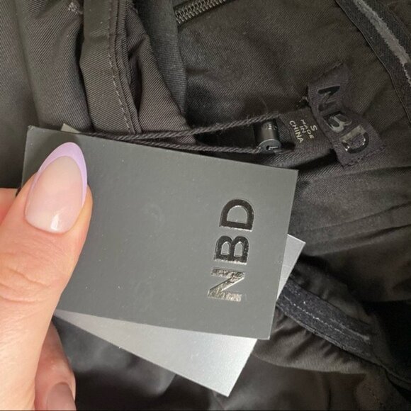 NBD Dress Black New Revolve Hailee Ruched Dress in Black Size S NWT - Picture 6 of 10